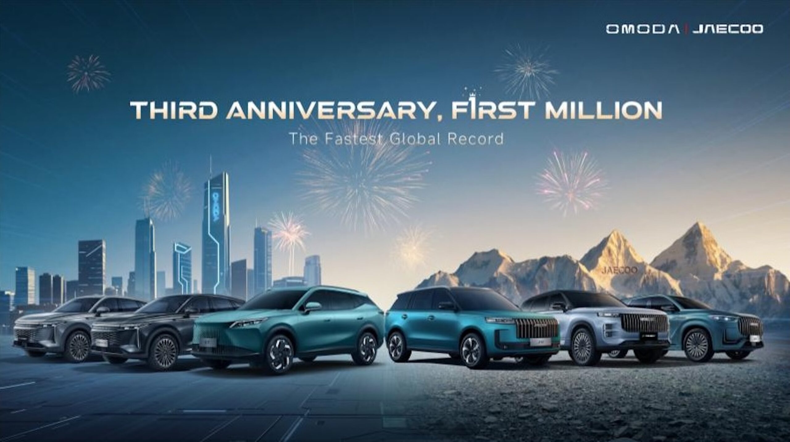 OMODA & JAECOO near one million global sales within three years of launch1