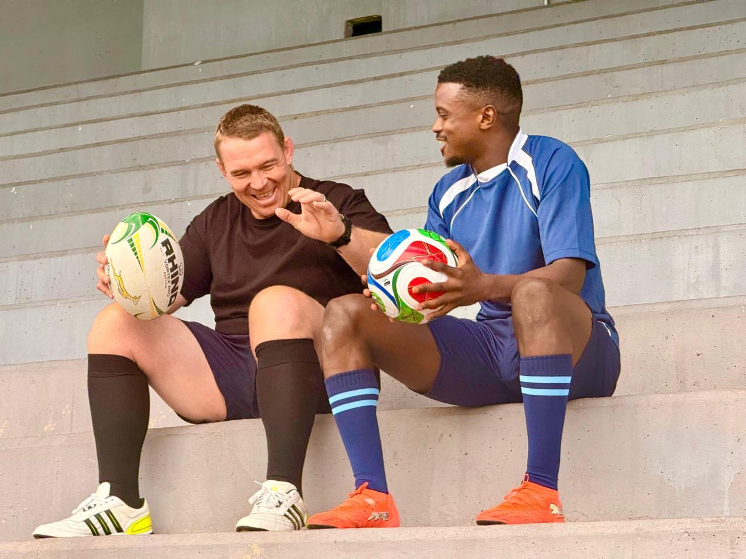 1 Teboho Mokoena & John Smit